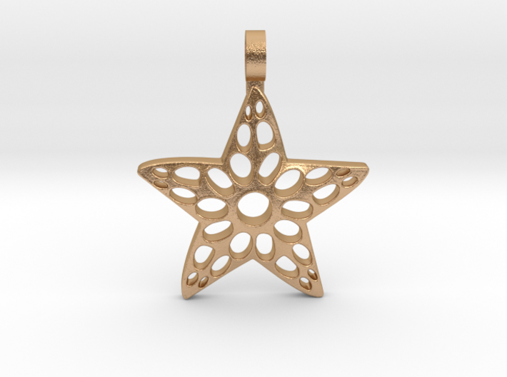 Sea Star Pendant 3d printed