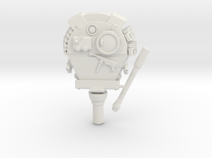 Vehicle Series: Tiger Tank Turret 3d printed Model as delivered