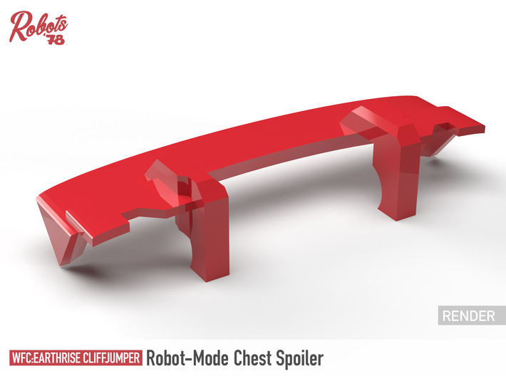 WFC:Earthrise Cliffjumper Chest Spoiler/Wing 3d printed 