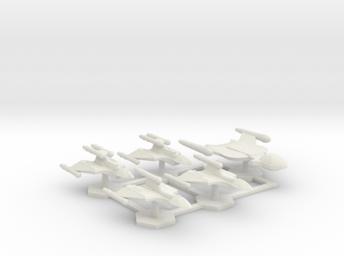 7000 Scale Romulan Fleet Fast Ship &quot;+&quot; Collection 3d printed