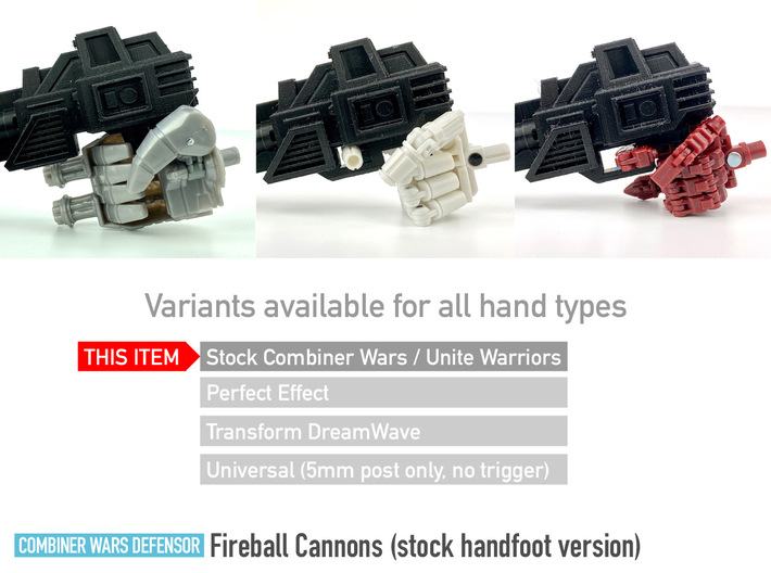[Stock ver.] CW/UW Defensor Fireball Cannons 3d printed 