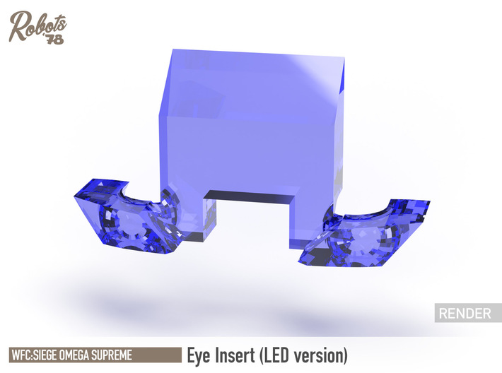 WFC:Siege Omega Supreme Eye Inserts (LED version) 3d printed 