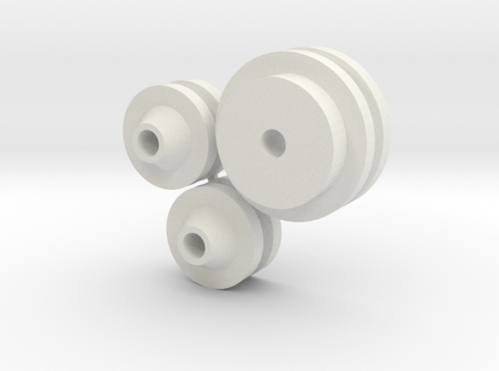 1/8 scale FlatHead Pulley Assembly 3d printed