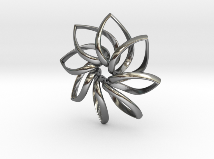 Flower Pendant ver.4 3d printed