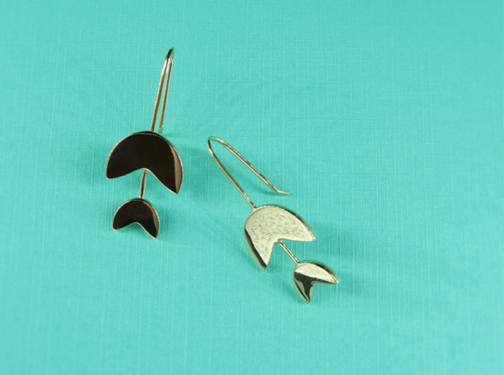 Tulip Earrings - Everyday Earring - Flower Earring 3d printed