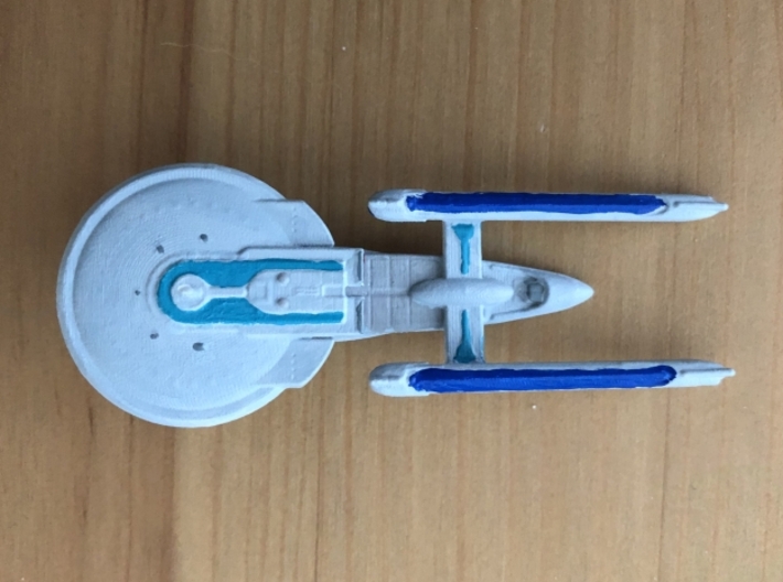 Excelsior Class (NCC-1701-B Type) 1/7000 AW 3d printed Smooth Fine Detail Plastic. Painted by jscott991
