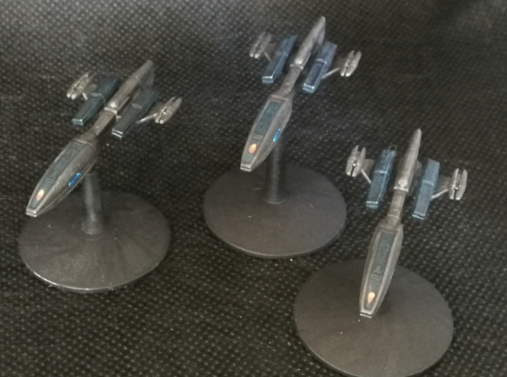 Andorian Kumari Class (ENT) 1/7000 Attack Wing 3d printed Attack Wing version, Smooth Fine Detail Plastic , picture by Mandavar.