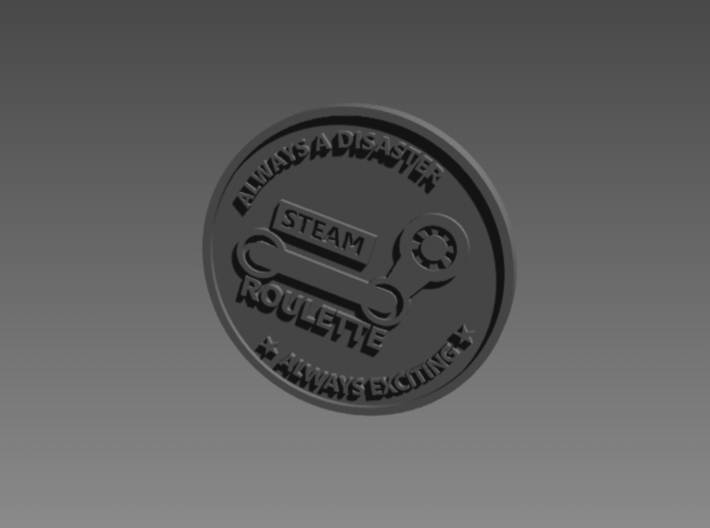 Inside Gaming Coin 3d printed back