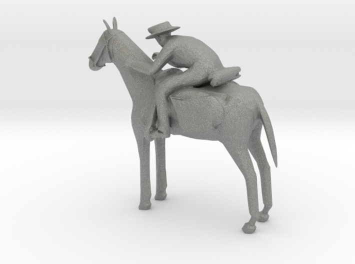 S Scale Cowboy and Horse 3d printed This is a render not a picture