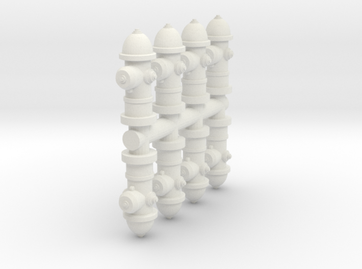 Fire Hydrant (x8) 1/56 3d printed