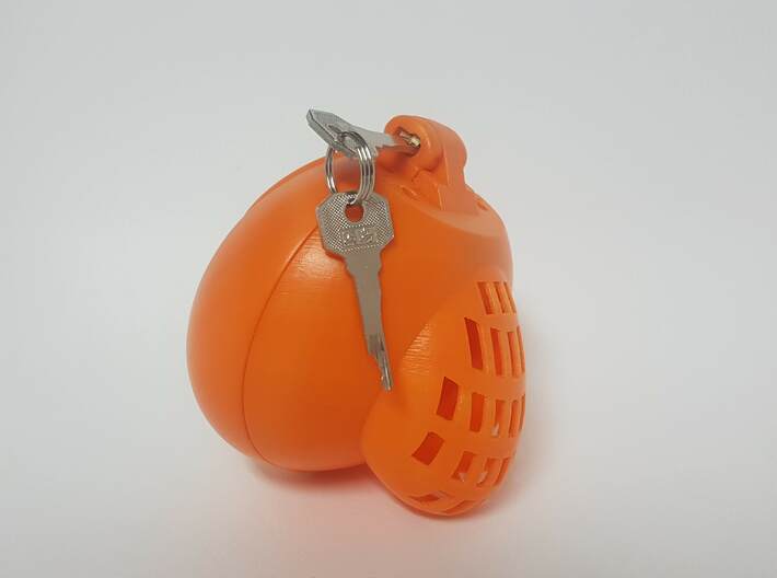 P11 "CAGED" (FRONT piece) by Heart-ON Chastity 3d printed 