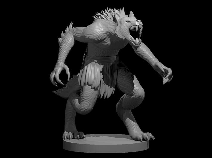 Werewolf 3d printed