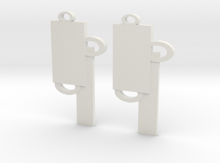 Modern Earrings Design!!! 3d printed