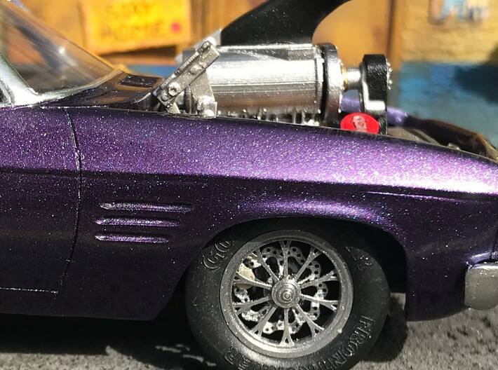 PSI Blower Supercharger high detail 1/24 1/25 3d printed 