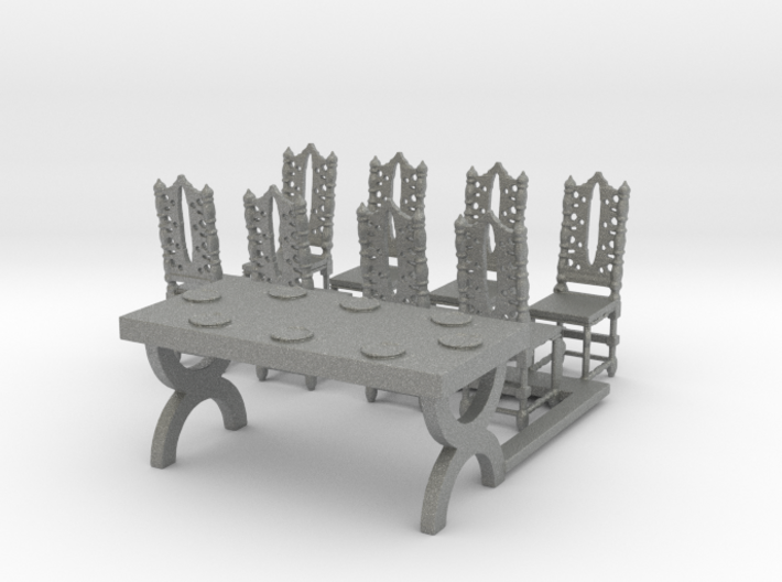 O Scale Table and Place Settings 3d printed This is a render not a picture