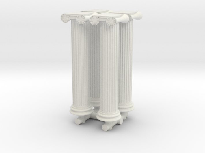 Greek Ionic Column (x4) 1/160 3d printed