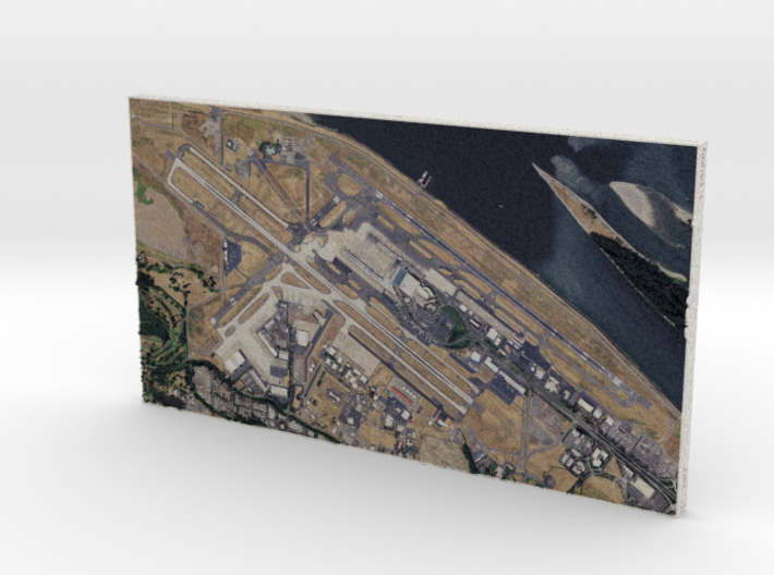 PDX - Portland Airport, Oregon, USA, 1:14000 3d printed 