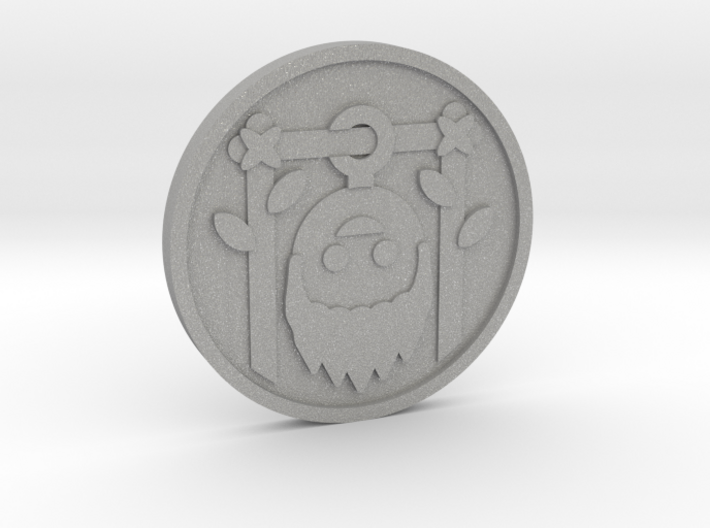 The Hanged Man Coin 3d printed