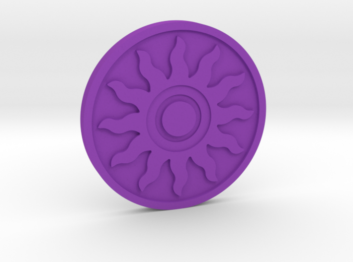 The Sun Coin 3d printed