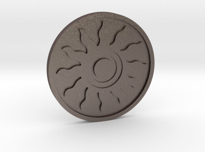 The Sun Coin 3d printed