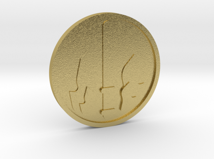 Ace of Wands Coin 3d printed