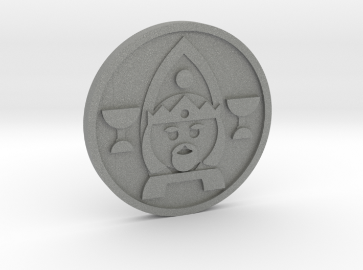 King of Cups Coin 3d printed