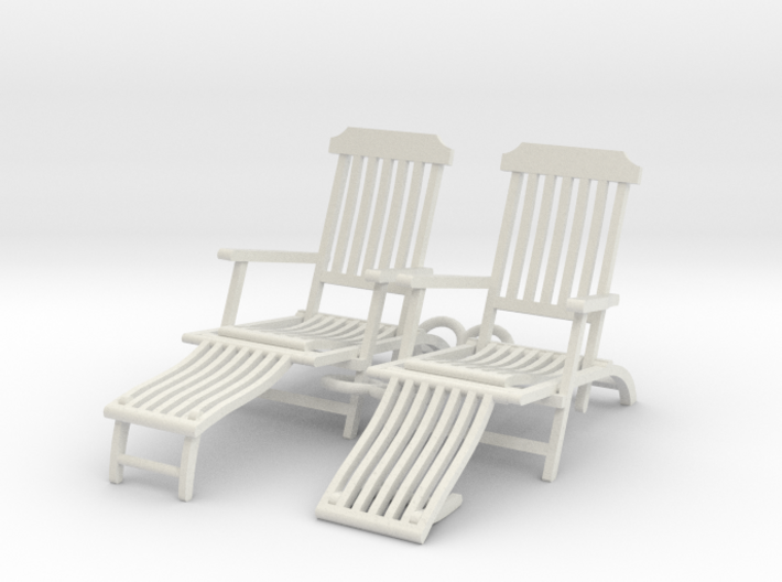 deck chair ergonomic 1to32 new2 pair up down 3d printed