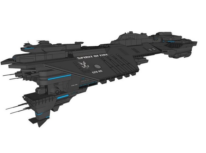 UNSC Spirit Of Fire 3.87cm request 3d printed 