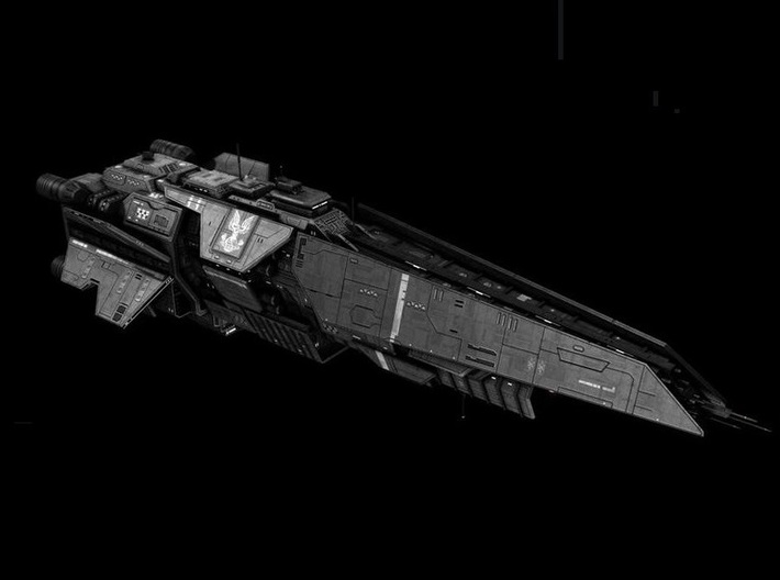 UNSC Halberd destroyer high detail 8cm 3d printed 