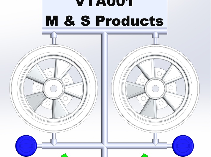 VTA001-CSS 26 mm VTA Fr Wh Set 3d printed 