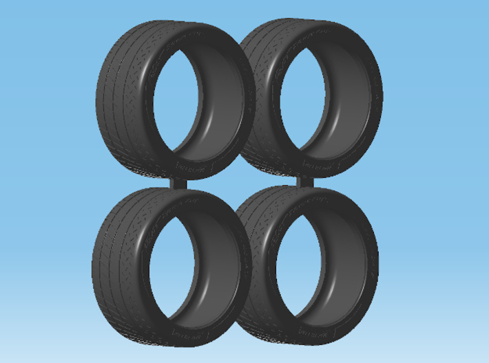1/24 - 17&quot; Michelin PS Cup Semi Slick, model tyres 3d printed