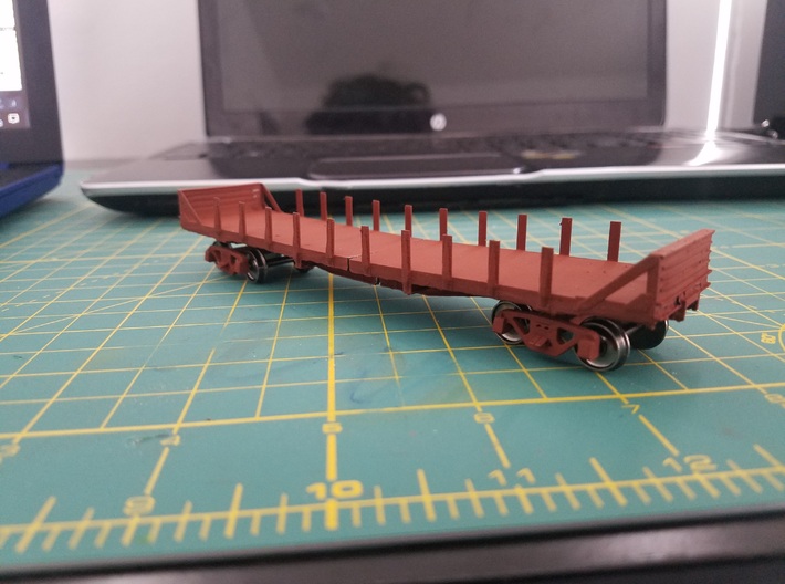 Lehigh & New England Gondola - MOW Ver. - HO scale 3d printed Test Sample Printed at home. Please note: I need to print the model in 2 parts on my home printer