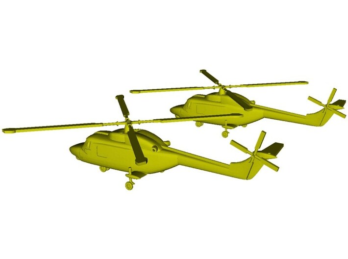 1/192 scale Westland Lynx Mk 95 helicopters x 2 3d printed