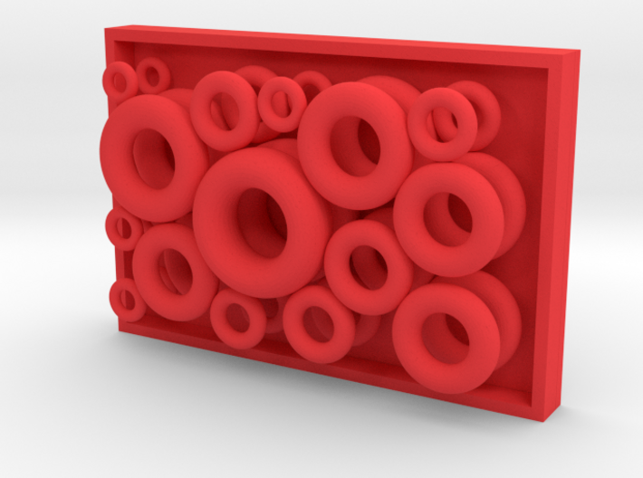 Pendant Frame – Insert with Circles 3d printed 