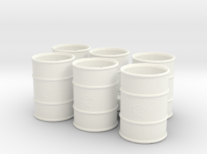 S Scale Bio Hazard Barrells 3d printed This is a render not a picture