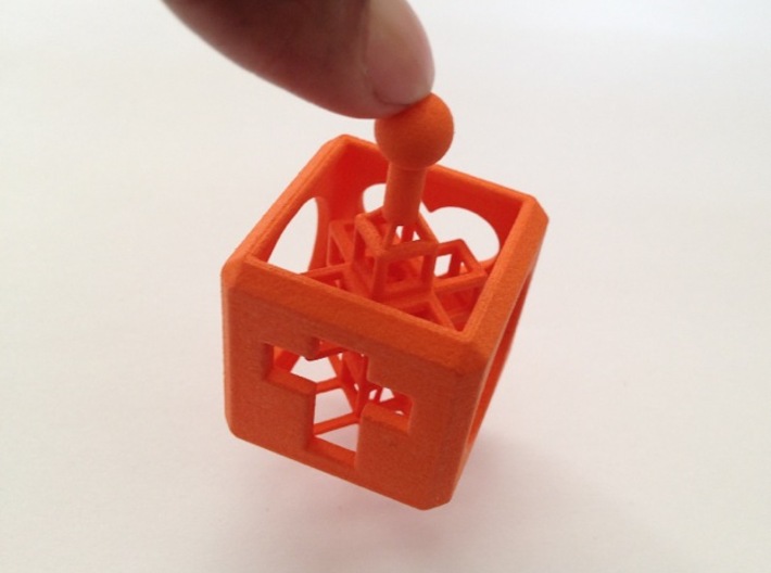 TOY Spinner/Top with Cross Inside 3d printed 