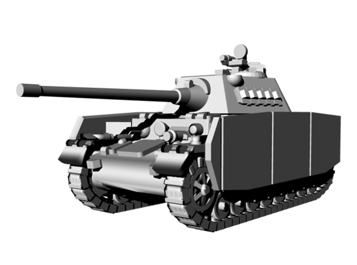 1/144 WWII German Panzer IV with Schmalturm 3d printed