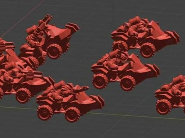 Ares Imperial ATV Cavalry 15mm 3d printed 