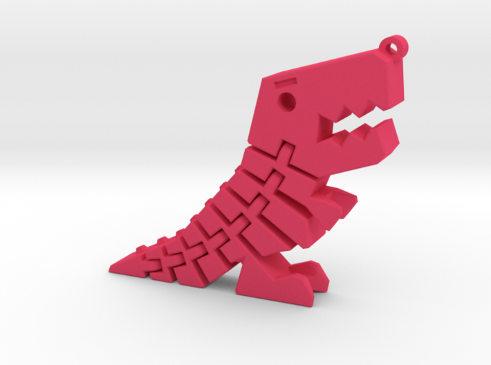 Flexi Dino Keychain 3d printed