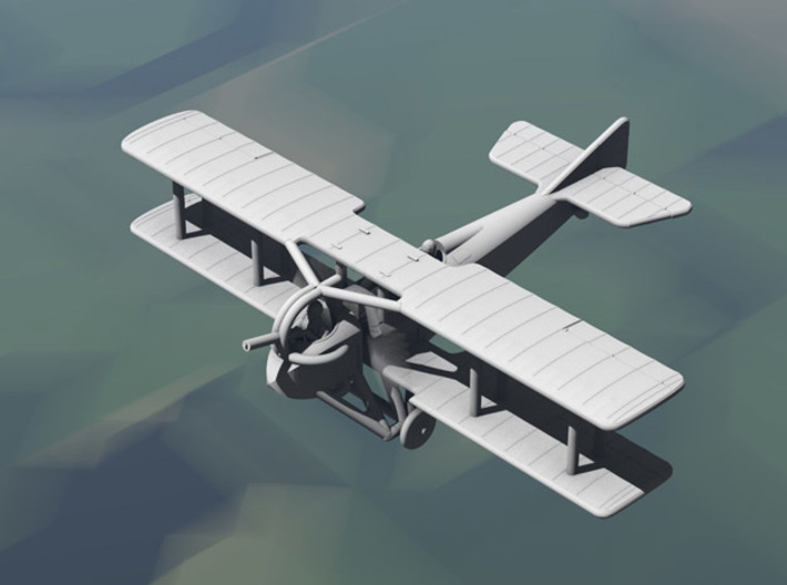 SPAD SA.2 (various scales) 3d printed Computer render of 1:144 SPAD SA.2