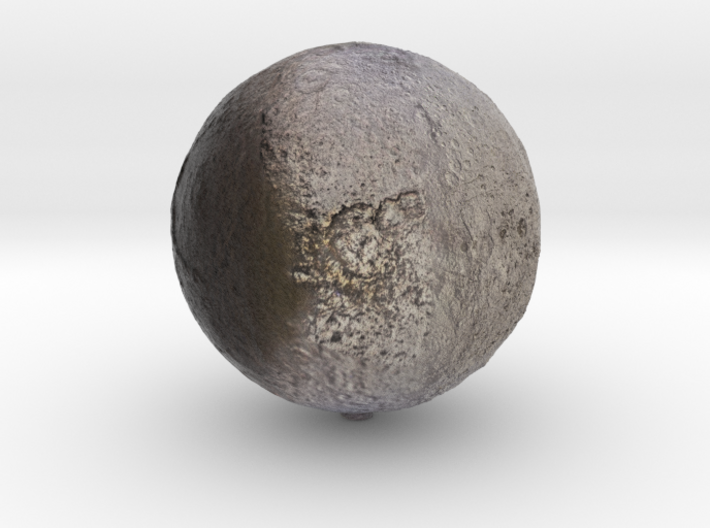 Iapetus /12&quot; Moon globe addon 3d printed