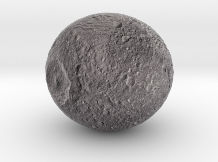 Mimas /12&quot; Moon globe addon 3d printed