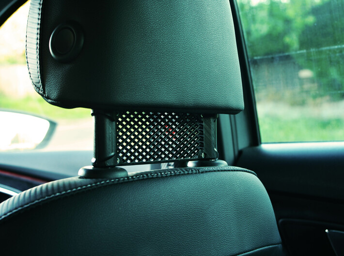 Car Headrest Grill - Blank 3d printed Example of the blank variation