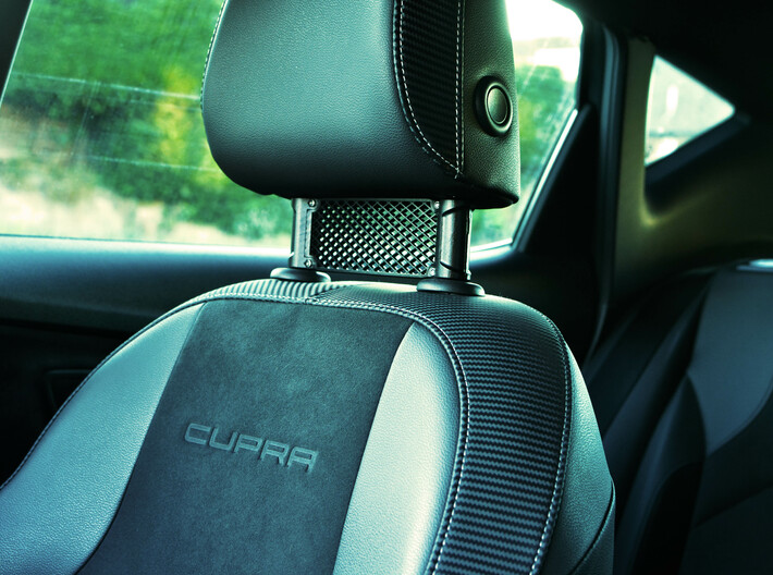 Car Headrest Grill  - Cupra Logo 3d printed Example of the blank variation
