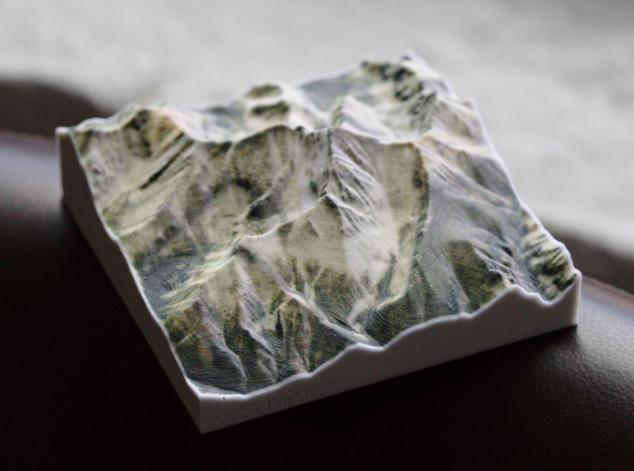 Borah Peak, Idaho, USA, 1:50000 3d printed 