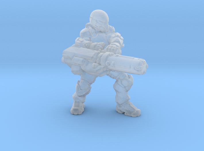 Talon Trooper with minigun 1/60 miniature game rpg 3d printed