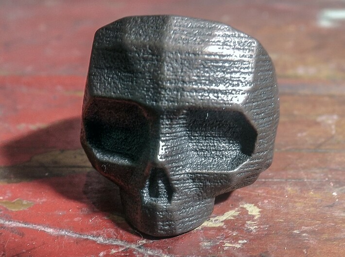 Lapidated Skull - Size 10 (inner diameter = 19.76  3d printed 