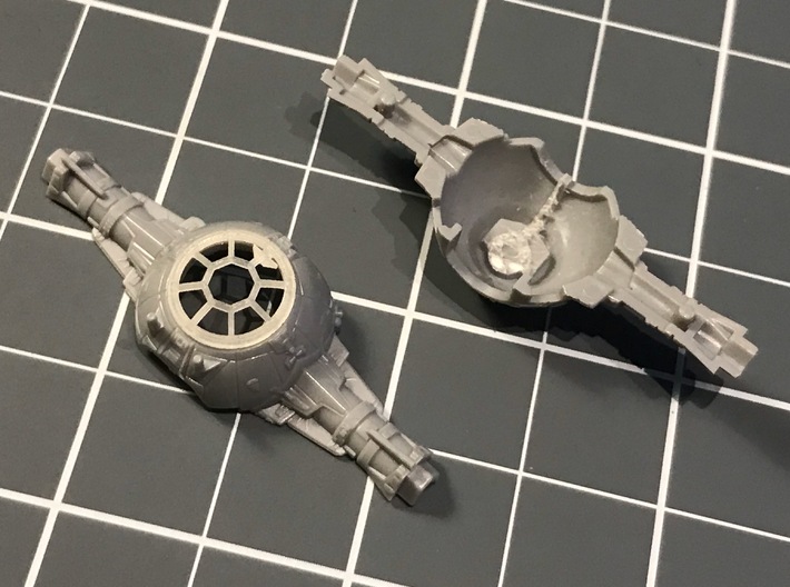 Space fighter cockpit, interior, pilot, 1:144 3d printed And here's the stuff you have to cut out to fit the interior. Bandai kit NOT included!