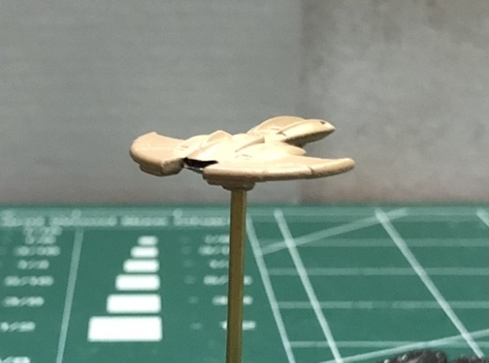 Cardassian Interceptor 1/1000 Attack Wing x2 3d printed Smooth FIne Detail Plastic, painted by Griffworks.