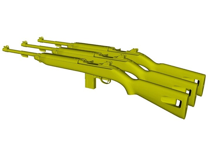 1/24 scale Springfield M-1 Carbine rifles x 3 3d printed
